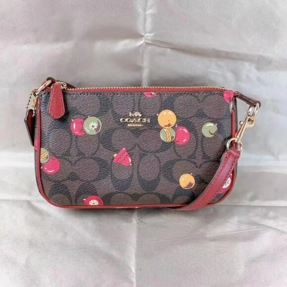 Coach C7403 Nolita 19 in Signature Canvas with Ornament Print Brown Black Multi - Picture 1 of 5